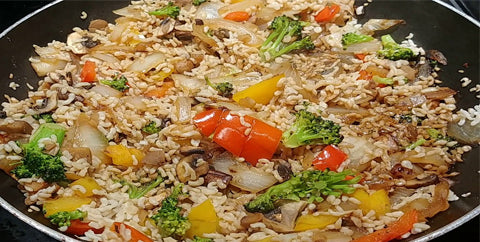 LOW CARB THAI FRIED ZERO RICE WITH CHICKEN