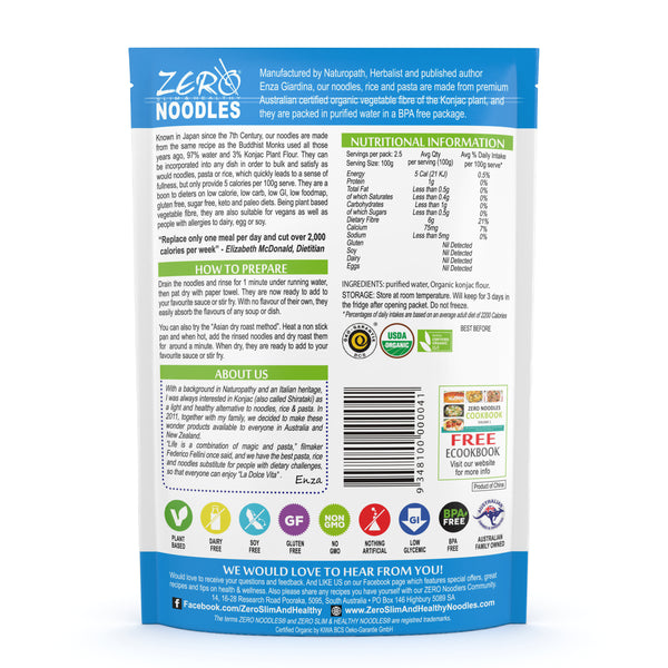 ZERO Konjac Shirataki LASAGNA SHEETS (400g Packet)