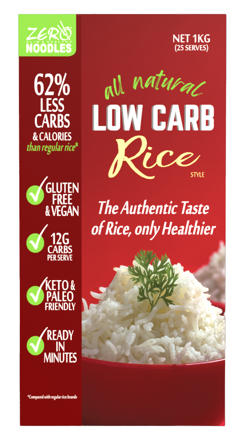 ZERO Low Carb Rice 1KG - Keto, Paleo, Gluten Free, Vegan