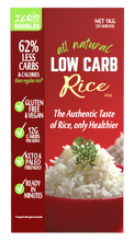 ZERO Low Carb (dry) Rice NEW 1KG Packet (25 serves)