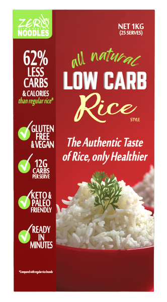 ZERO Low Carb Rice 1KG - Keto, Paleo, Gluten Free, Vegan