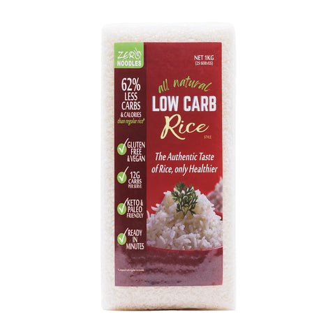 ZERO Low Carb Rice 1KG - Keto, Paleo, Gluten Free, Vegan